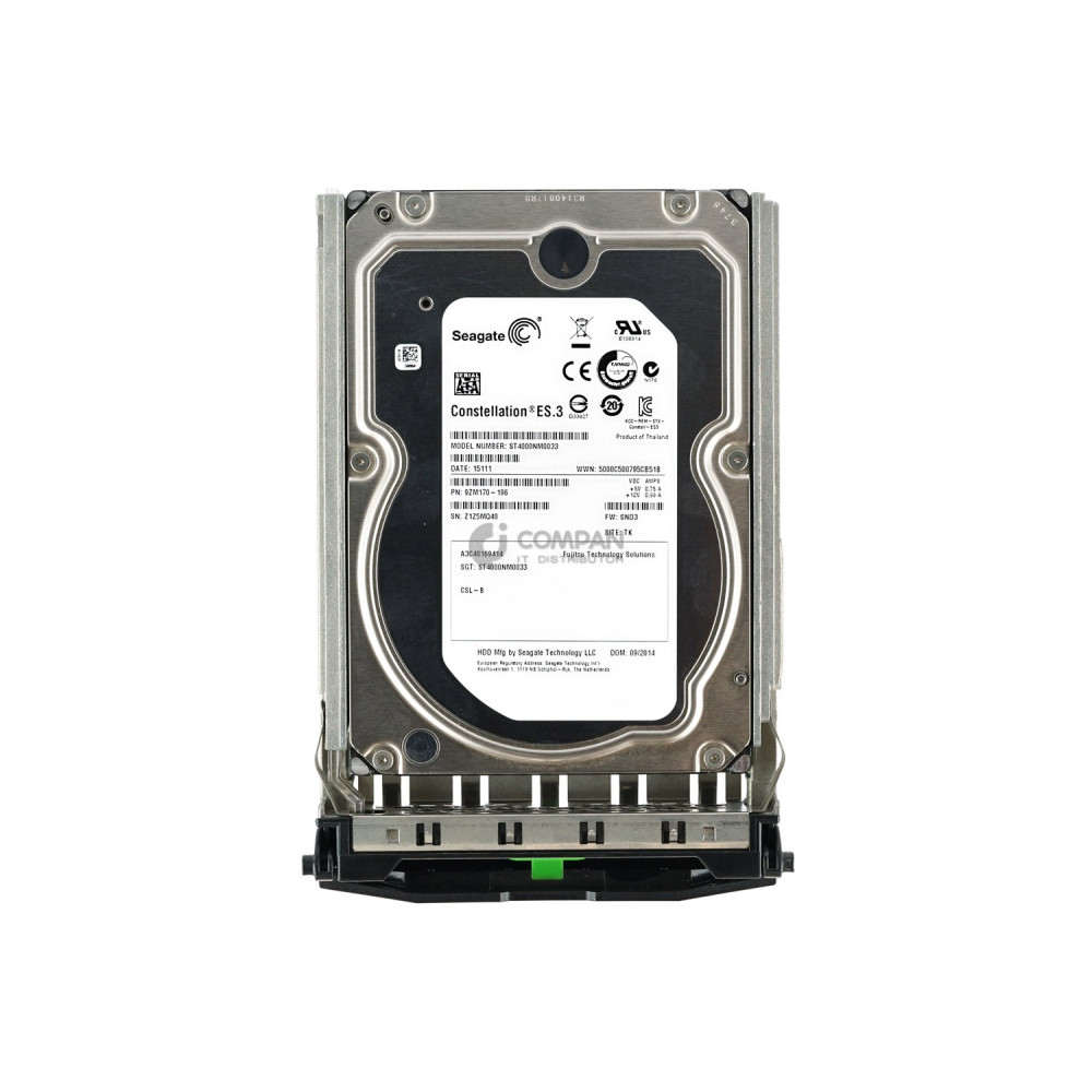 A3C40169414 FUJITSU HARD DRIVE 4TB 7.2K 6G 3.5 SATA S2 ST4000NM0033